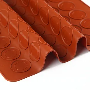 Professionele siliconen bakmat voor 48 macarons met cirkelvormige patroongeleider