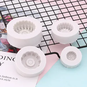 Moldes de silicona profesionales en forma de neumático para tartas de fondant y hornear