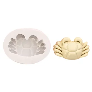 Crab-shaped silicone mold for baking mooncakes, mousse cakes, and DIY chocolate desserts