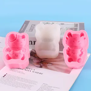 Cartoon Tiger Silikonformen für DIY Maskottchen Kerzen und Gips