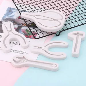 Moules à fondant en silicone en forma d'outils de bricolage pour décoration de gâteaux