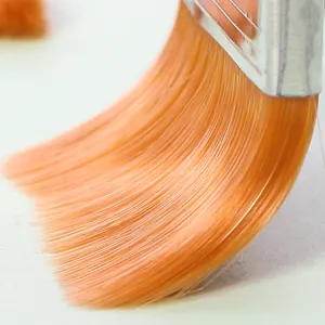 Close-up macro view of high-quality soft nylon bristles on a professional pastry and BBQ brush