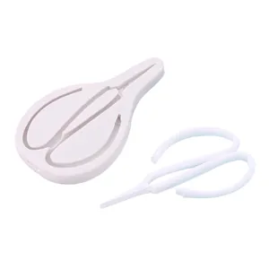 Moule en silicone pour fondant en forme de ciseaux pour décorations de gâteaux réalistes