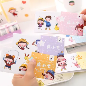 Niedliches PET-Stickerheft-Set, wasserdicht, für Scrapbooking und DIY-Journal-Dekoration