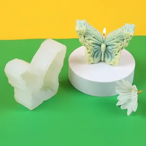 Molde de silicona de mariposa para hacer velas de aromaterapia y jabones artesanales