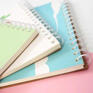 High-quality set of cartoon A4 spiral-bound sketchbooks for student art drawing and sketching