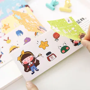 Süßes wasserfestes PET-Sticker-Set für DIY-Journal und Schreibwarendekoration