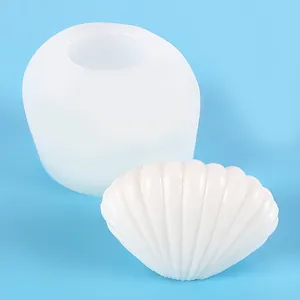 Shell Shaped Silicone Mold For DIY Aromatherapy Candle Resin Casting Decorative Desktop Ornament Handmade Sea Shell Mold