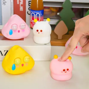 Set of colorful cartoon slow rebound squeeze toys for effective stress relief and gift