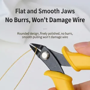 Pince coupante diagonale jaune professionnelle pour les loisirs créatifs et les bijoux