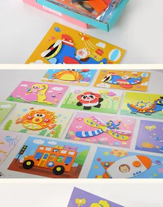 Close-up showing various colorful 3D EVA foam sticker designs for kids DIY crafts