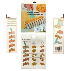 Multifunktionales Set aus Teig- und Fondantschneider für präzises Backen