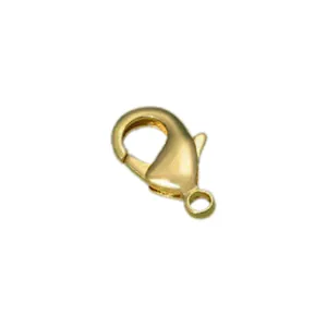 14K gold-filled lobster clasp jewelry finding for DIY necklaces and bracelets