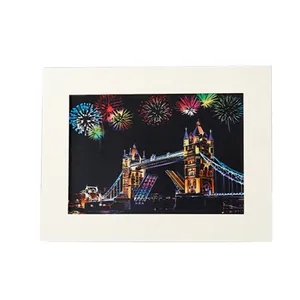 Creative DIY A5 paper frame for scratch art and diamond painting display