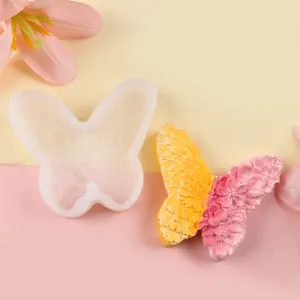 Moule en silicone papillon avec motifs floraux pour fondant et décoration de gâteaux