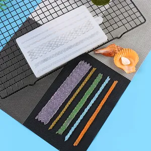 Siliconen mal met touwtextuur voor fondant taartrand decoratie en chocolade DIY maken