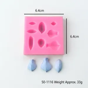 Roze siliconen bloembladmal 6,4 cm vierkant formaat voor DIY-aromatherapie