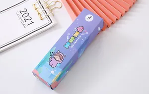 Creative student stationery blind box set with colorful cute monster character packaging