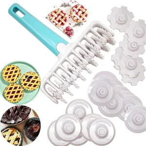 Multifunktionaler Teigroller mit austauschbaren Rädern zum Backen von Gebäck