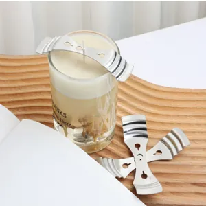 High-quality stainless steel candle wick centering tool for DIY candle making details