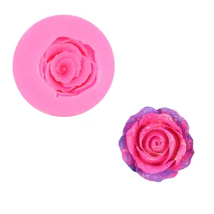 High-quality DIY 3D rose flower silicone mold for cake decorating and handmade candle making