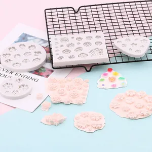 Silicone Flower Cake Mold Rose Sunflower Daisy Patterns For DIY Chocolate Pudding Gum Paste Fondant Baking Decorating Tools