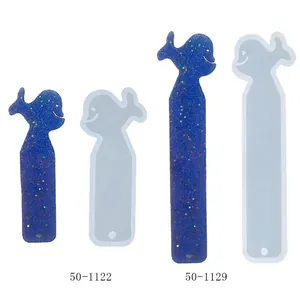 Moules en silicone pour marque-pages baleine faits à la main, tailles variées avec codes SKU