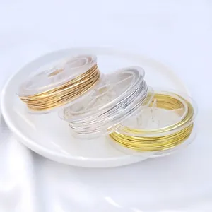 Détail de fils carrés or et argent sur bobines pour la création de bijoux DIY