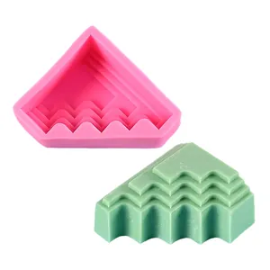 Geometrische trapezförmige Silikonform für DIY-Duftkerzen und handgefertigte Seifenherstellung