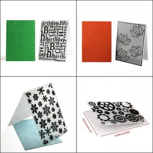 Embossing folders for cake decorating and DIY scrapbooking with various patterns