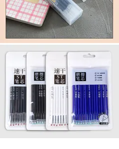 Close-up of four assorted packs of 0.5mm ST-tip quick-dry gel pen refills