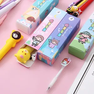 Cute creative blind box gel pen stationery set for school children in colorful boxes