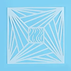 Pochoir géométrique pour la décoration de gâteaux et la peinture artistique.
