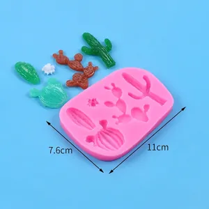 Cactus en succulent DIY siliconen mal voor aromatherapie kaarsen en gipsambachten