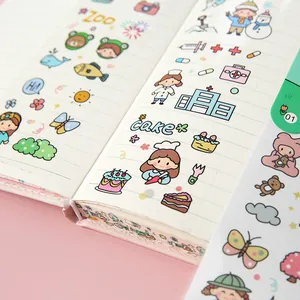 Japanese style cute cartoon DIY stickers for journal decoration and waterproof water bottles