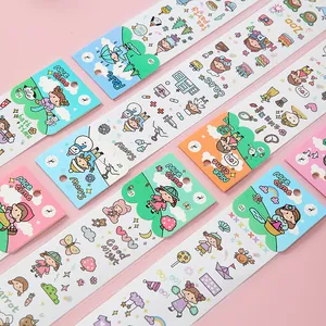 Cute Japanese style waterproof PVC cartoon stickers for DIY journaling and decoration