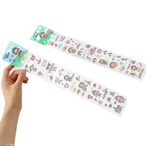 Japanese style cartoon girl waterproof PVC stickers for DIY journals and water cups