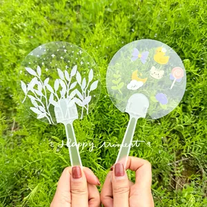 DIY Χειροποίητη Μίνι Διαφανής Βεντάλια Για Παιδιά Ζωγραφική Βεντάλιες Guka Δημιουργική Κενή Πλαστική Βεντάλια Δώρο Για Πάρτι Σχολείο Χειροτεχνία
