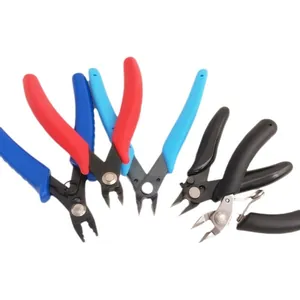 Set of colorful mini jewelry pliers for DIY beading and wire wrapping projects