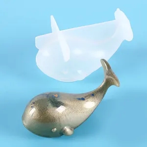 Hochwertige 3D Wal Silikonform für DIY Kristall Epoxidharz Tischdekorationen DIY