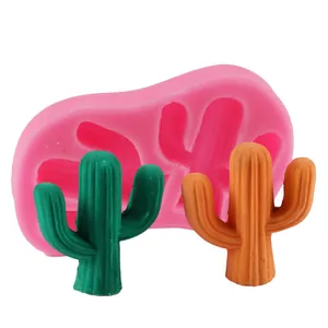Siliconen mal in de vorm van een cactus voor doe-het-zelf gips- en wasproducten