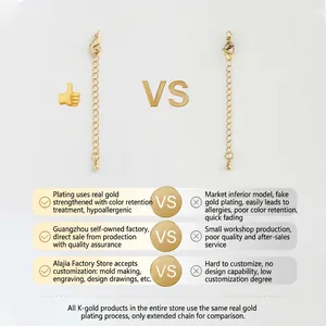 Υψηλής ποιότητας κούμπωμα καβούρι 14K gold filled με αλυσίδα επέκτασης για κατασκευή κοσμημάτων