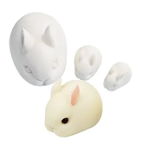 Stampi in silicone a forma di coniglio 3D per torte mousse, cioccolato e sapone