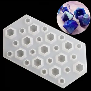 Irregular Crystal Diamond Shaped Silicone Mold For Resin Casting DIY Epoxy Jewelry Making Ice Cube Tray Crafting Tool