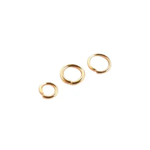 Anneaux de jonction ouverts en or 14 carats pour la création de bijoux professionnels