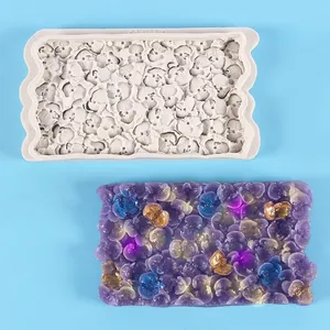 Silikonform mit Blumenmuster für DIY Fondant Tortendekoration und Epoxidharz Kunst