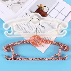 Molde de silicona profesional mini percha para manualidades de resina y arcilla DIY