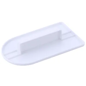 Spatola per fondant in plastica bianca con manico ergonomico per crema e pasticceria
