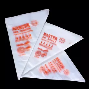 Mangas pasteleras desechables de plástico grueso para decorar cremas y pasteles