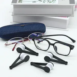 Portable glasses lens cleaning tools with microfiber pads for streak-free vision everywhere.